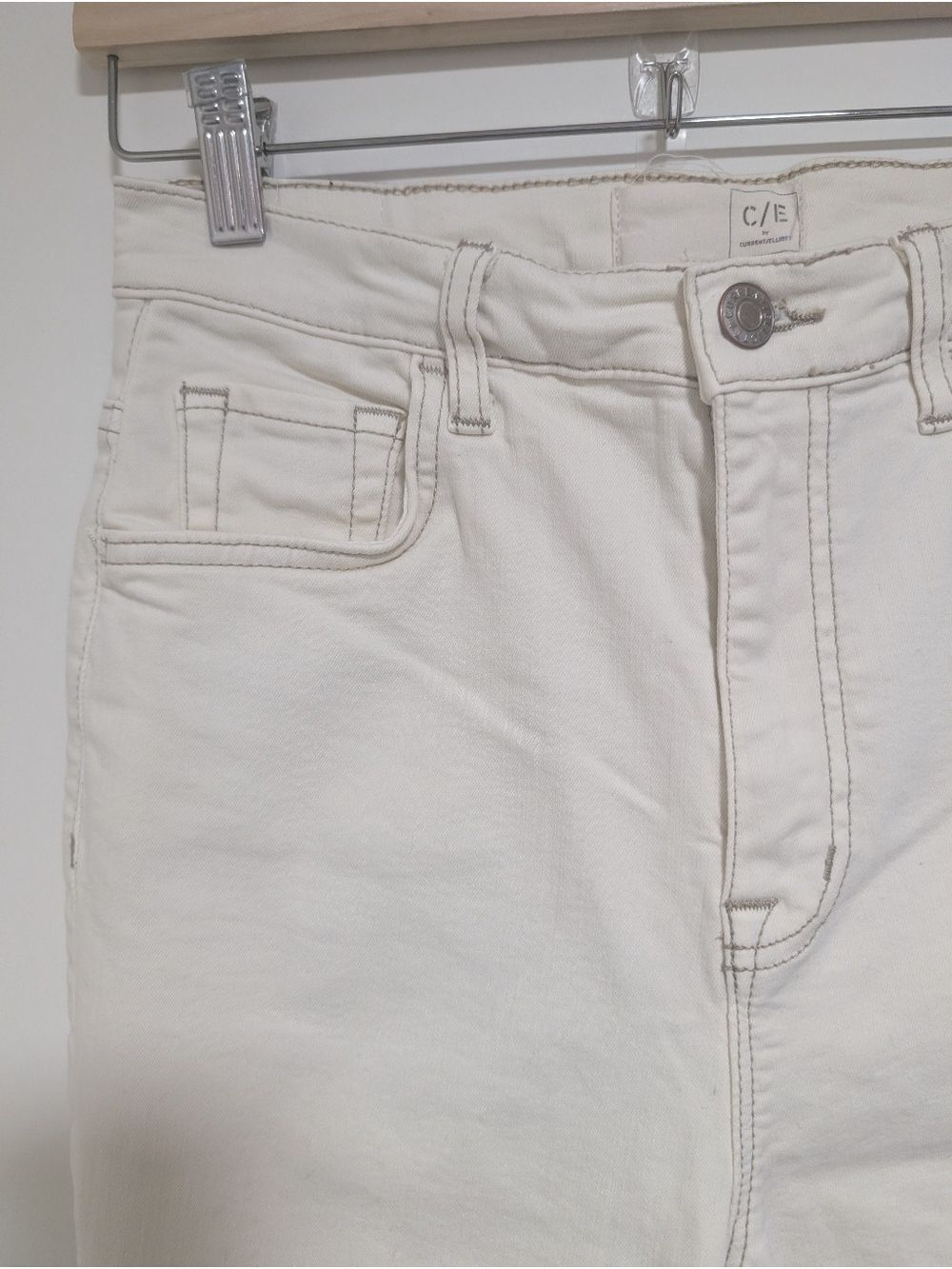 C/E by Current/Elliott | High Rise Flare In Bentonite Ivory - Picture 4 of 13